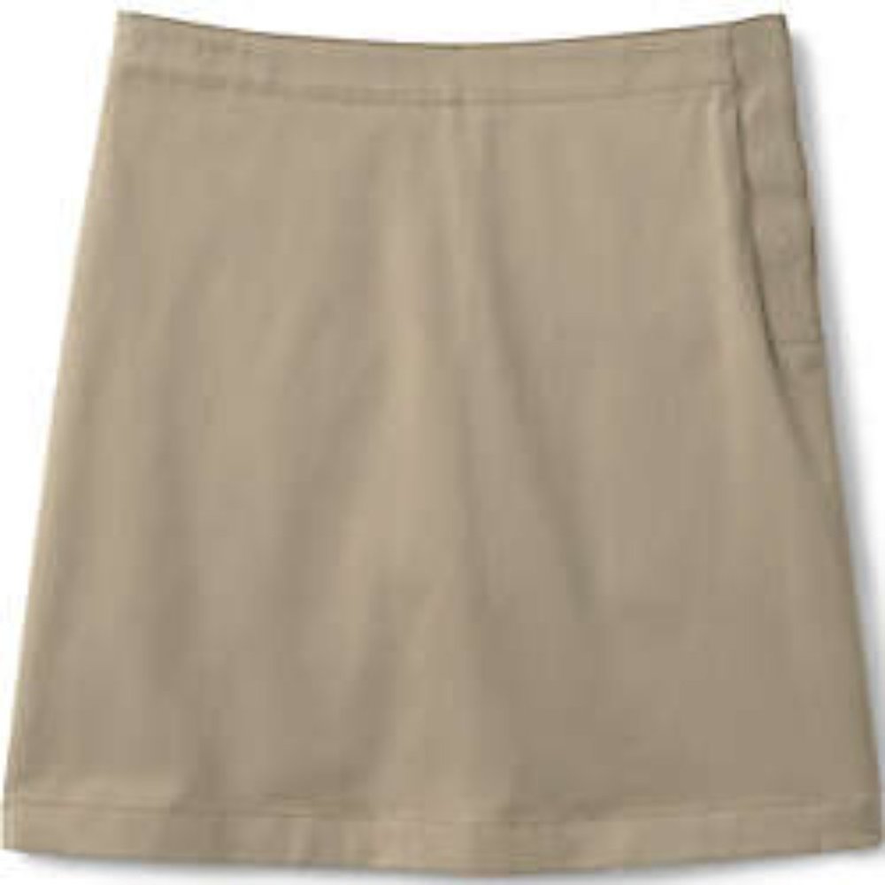 Lands' End School Uniform Women's Adaptive Blend Chino Skort, NWT